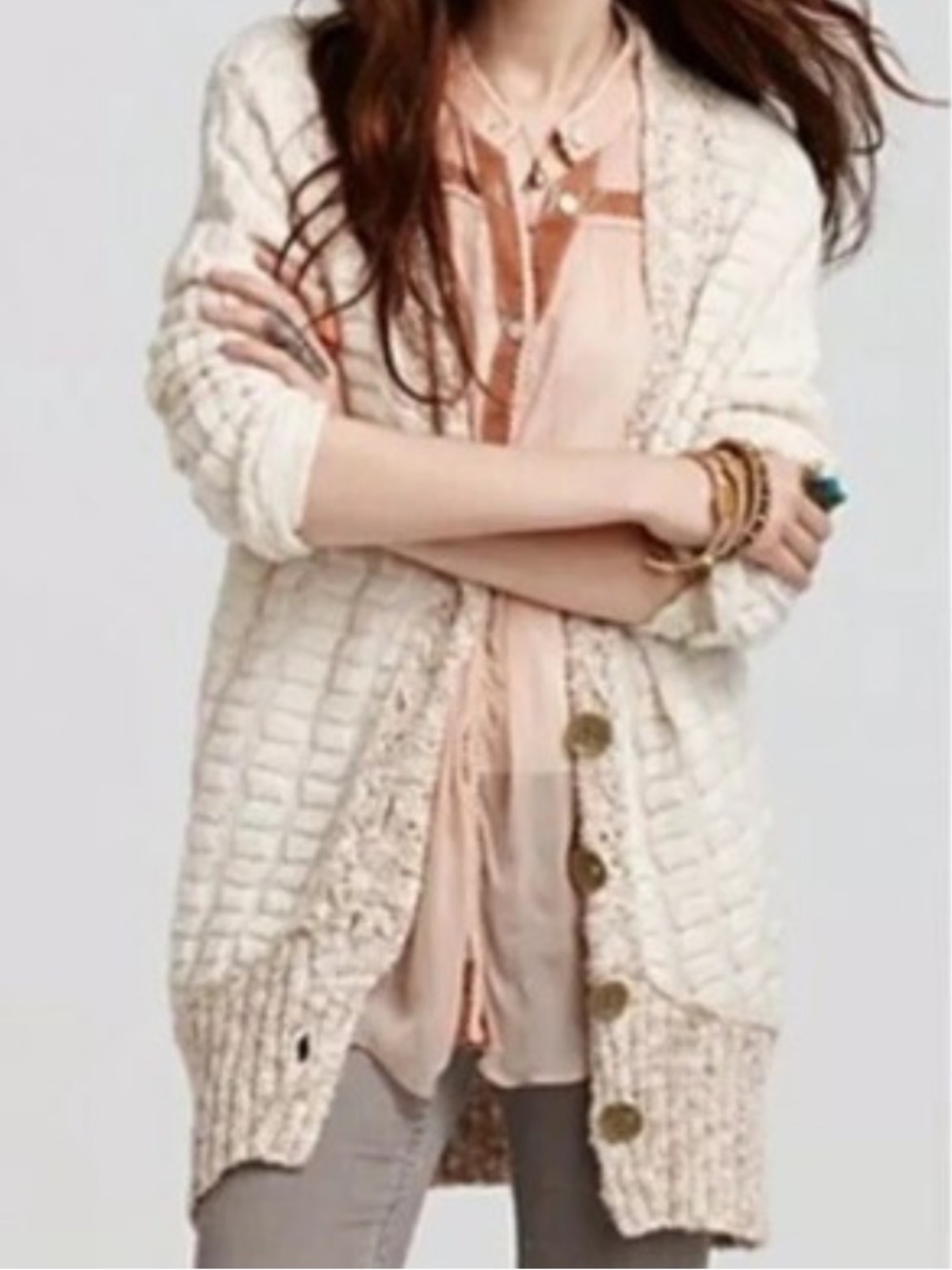 FREE PEOPLE - Bumpy Roads Cardigan size medium
